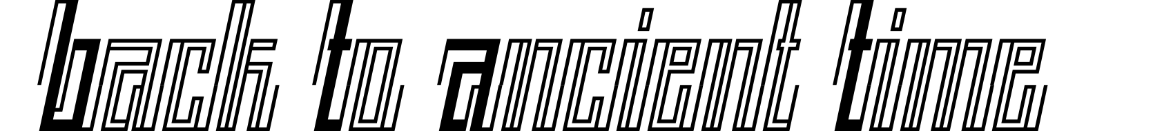 Back To Ancient Time